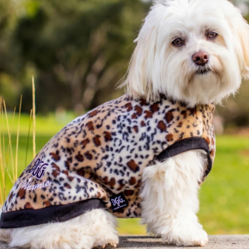 💗 DOGGONE Gorgeous Leopard Warmie Dog Coat (DGG) Size Small